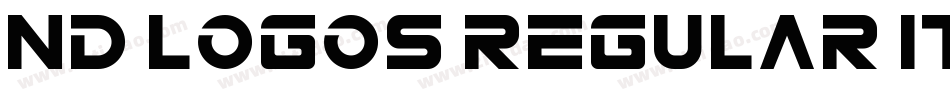 ND LOGOS REGULAR ITALIC字体转换